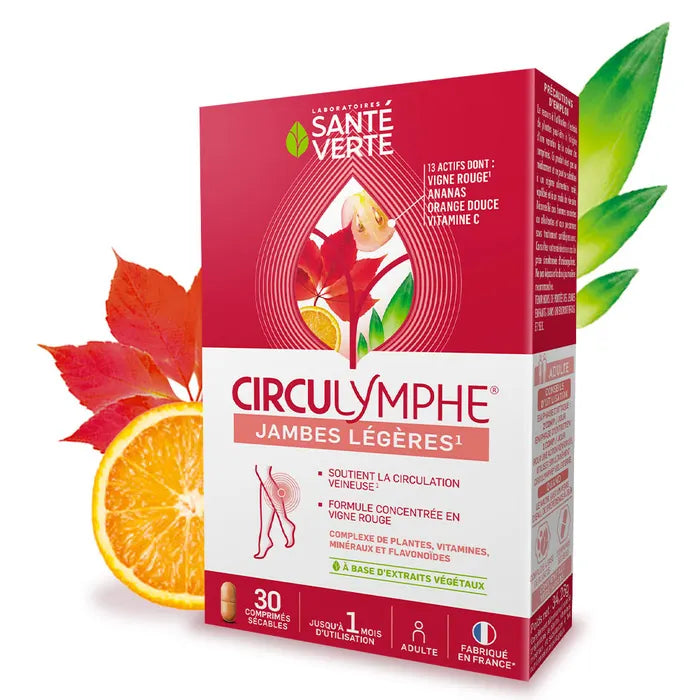 Sante Verte Circulymphe, 30 comprimate, Favorizeaza circulatia periferica